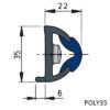 POLY35W WHITE 35mm X 28mm, 20 metres - Image 2