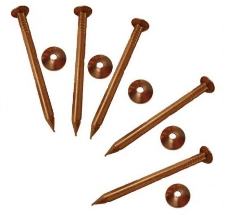 COPPER BOAT NAILS 1 1/4" NO.13 or 32mm x 2.36mm UNION CHANDLERY