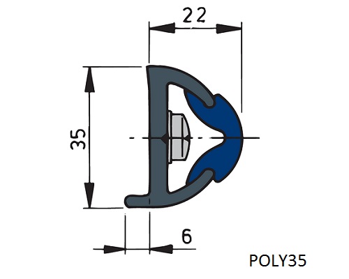 POLY35WL WHITE 35mm X 28mm, 30 metres - Image 2