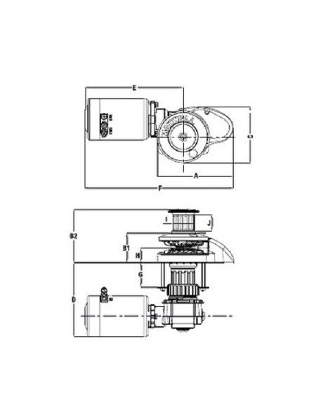 MAXWELL RC8-8 12V VERTICAL ROPE/CHAIN WINDLASS + CAPSTAN - Image 2