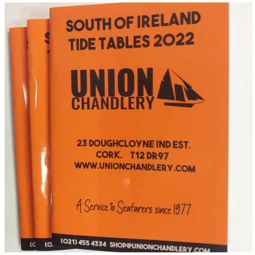 SOUTH OF IRELAND TIDE TABLES 2022 UNION CHANDLERY